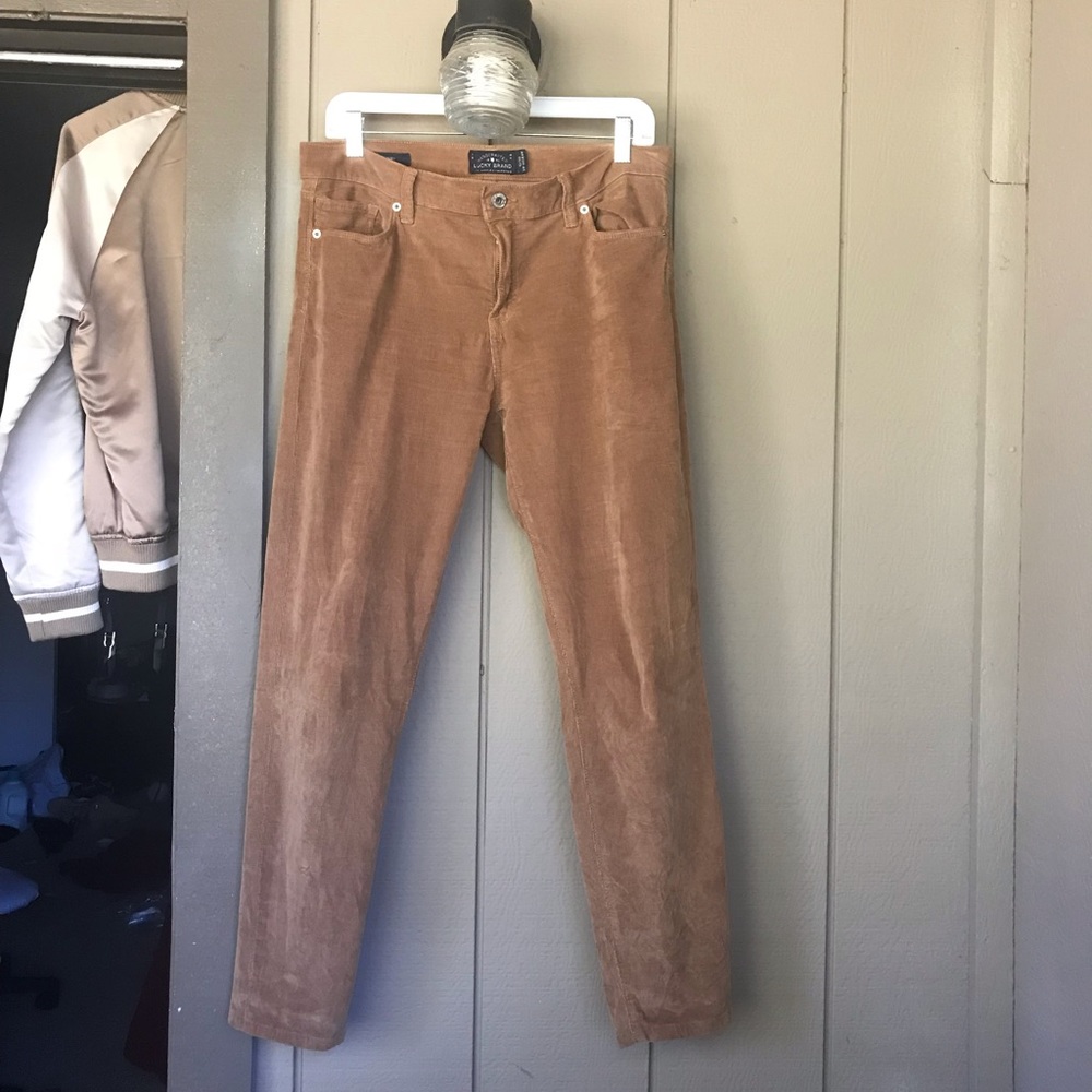 Lucky Brand Sofia Skinny Camel Corduroy Pants